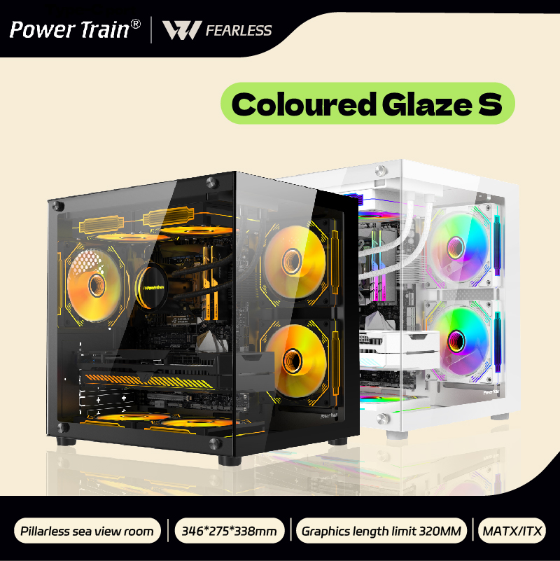 Power Train gekleurd glazuur S - Pc Gaming Fullset recensie en prijs