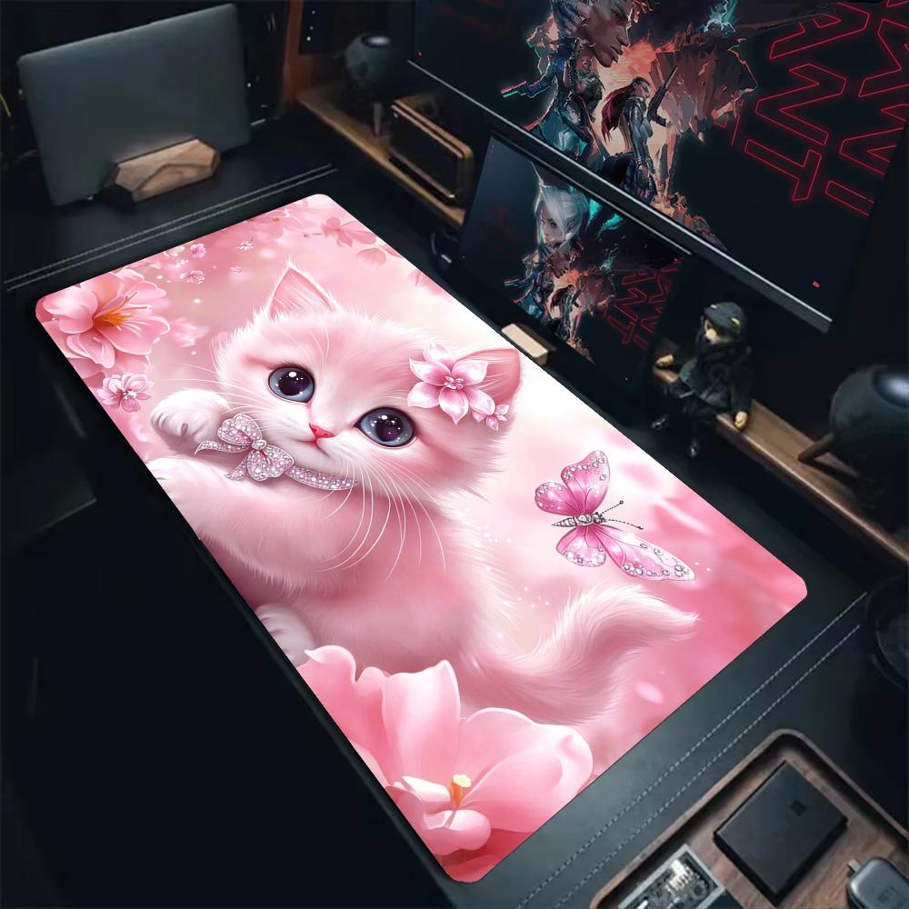 Dromerige roze kattenmuispad b - Pc Gaming Pink recensie en prijs